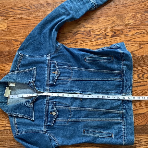 BILL BLASS | Vintage (80s) Jean Jacket w/ Zipper and Deep 3-button Cuffs | Sz M - Picture 9 of 10